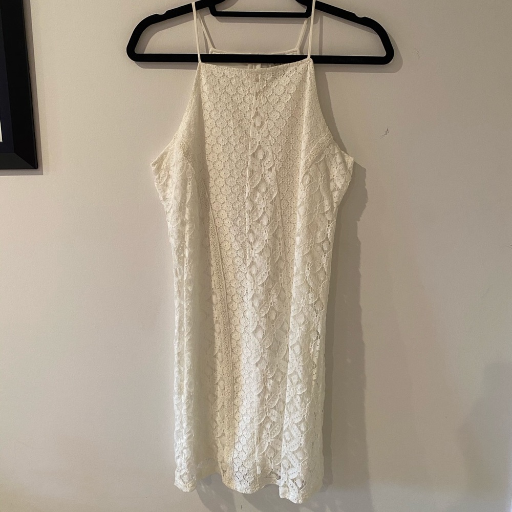 Spaghetti Strap, White cream dress